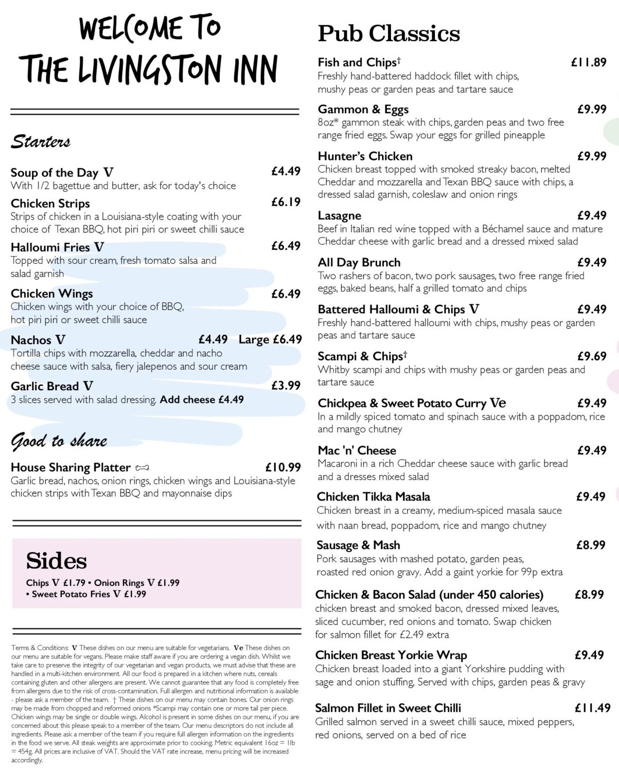 Our Food Livingston Inn